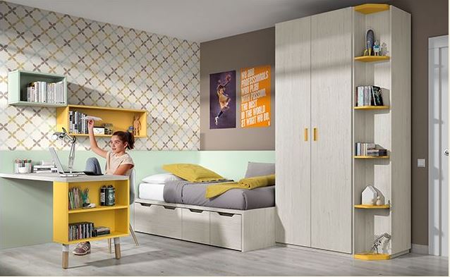 Cama juvenil de muebles ROS - Dormitorios juveniles